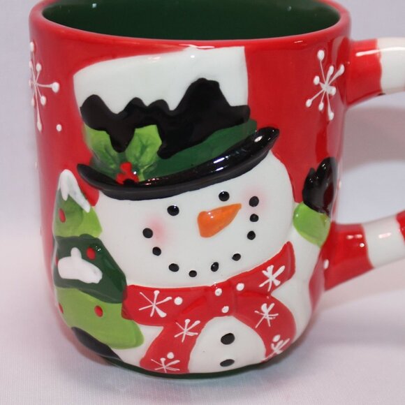 Sleigh Bell Bistro Snowman "Let It Snow" Holiday Mug - Picture 2 of 10
